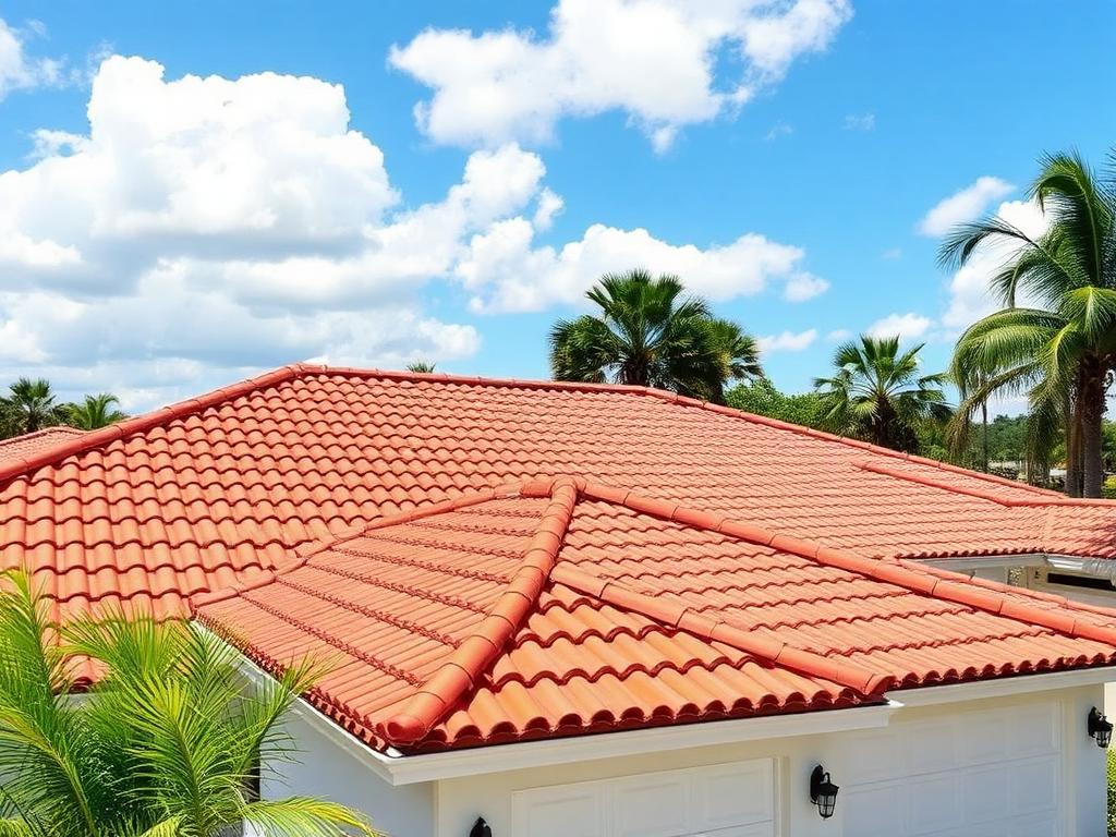 After - Tile roof restoration in Venice, FL
